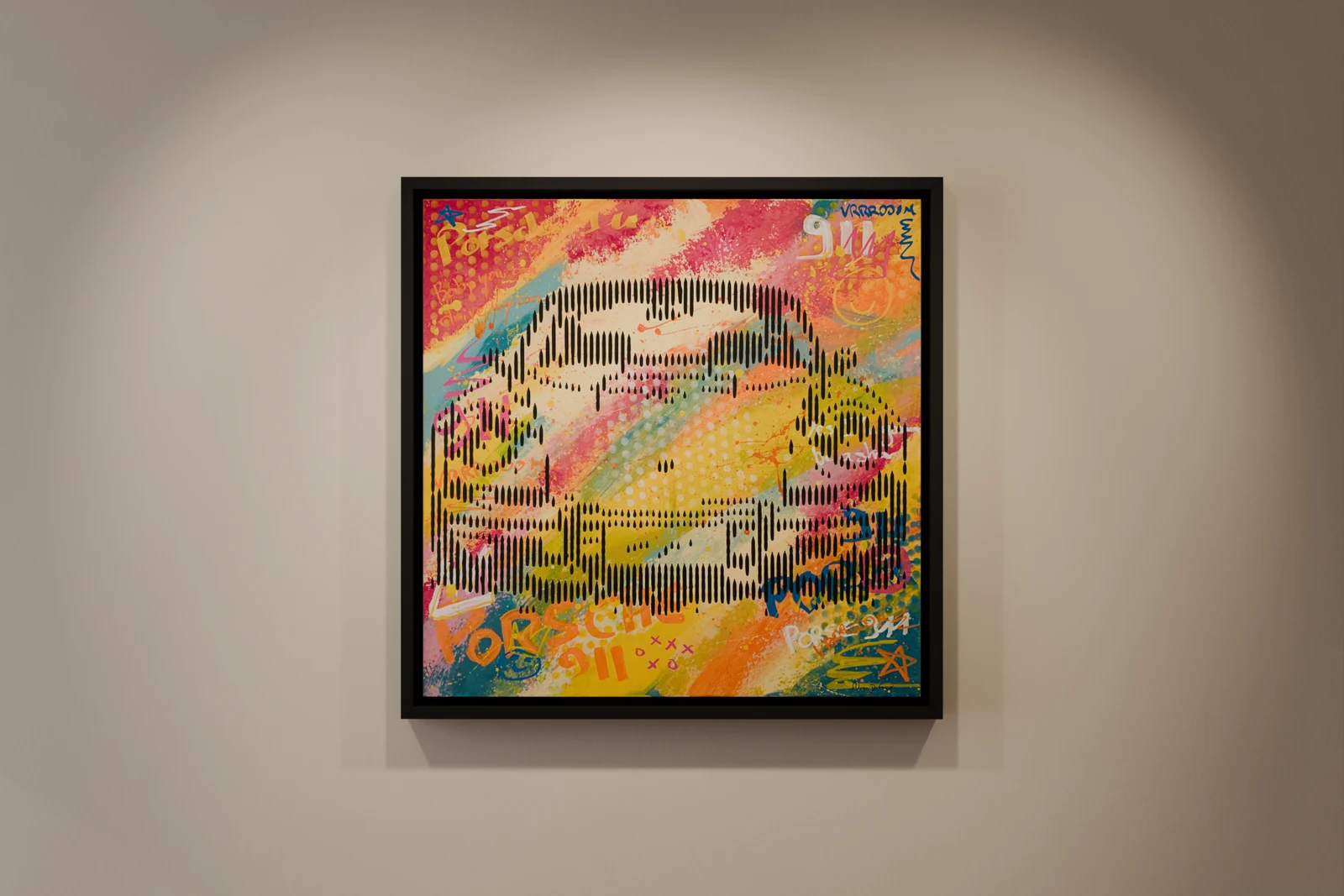 Porsche 911 Caught in a Rainbow — vue de face